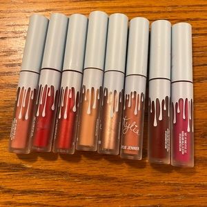 8 Never used Kylie Jenner mini liquid lips. From a Xmas collection